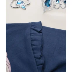 Conjunto jogging de niña azul y rosa