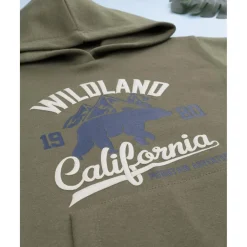 Conjunto jogging niño verde y azul con capucha