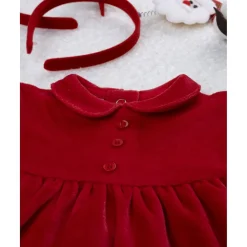Conjunto vestido y leotardos niña Navidad