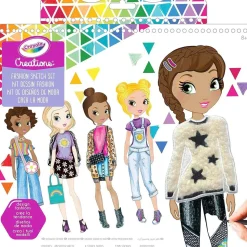 Crayola - Kit de dibujo y diseño de moda ㅤ