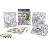 Crayola - Set de páginas para colorear y construir obras de arte tridimensionales, tema aventuras espaciales
