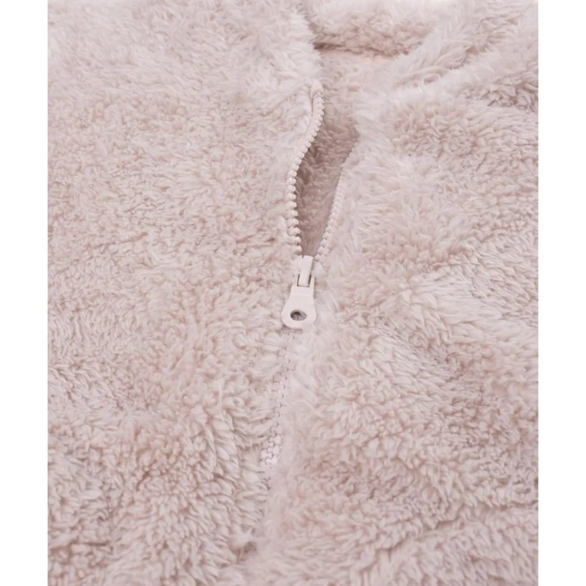 Cárdigan bata de niña rosa en pelo suave