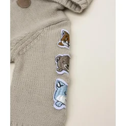 Cárdigan niño beige con capucha