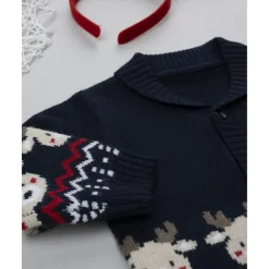 Cárdigan niño navideño con renos