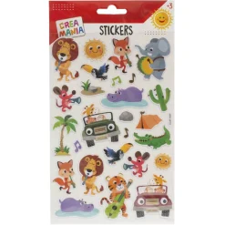 Creamania - Pegatinas Animales Selva/Mar (varios modelos)