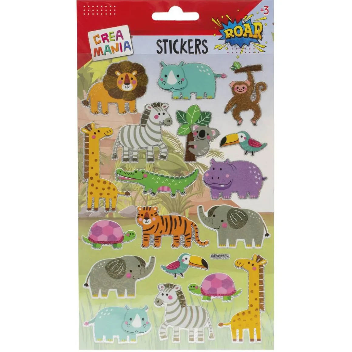 Creamania - Pegatinas Dinosaurios/Animales salvajes (varios modelos)