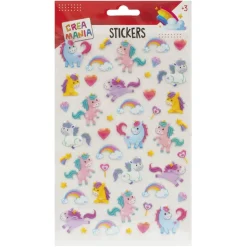Creamania - Pegatinas Monos/Unicornios con relieve (varios modelos)