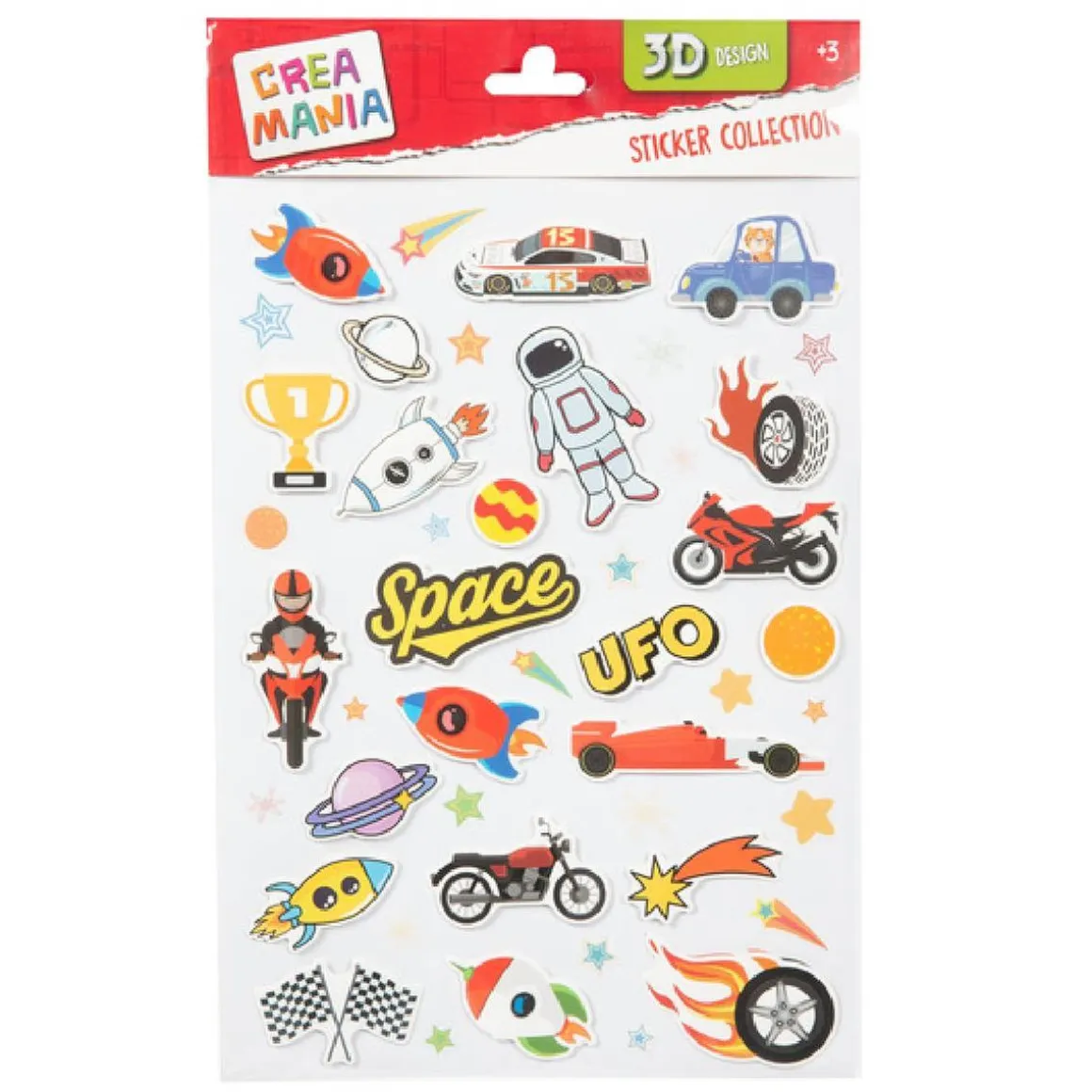 Creamania - Set pegatinas en 3D (varios modelos)