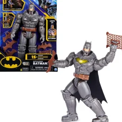 DC Cómics - Batman - Figura articulada electrónica Batman 30 cm con accesorios y sonidos ㅤ