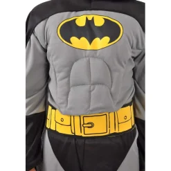 DC Cómics - Disfraz Batman gris con músculos 8-10 años