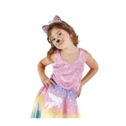 Diadema de gatita con coronita y corazones