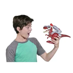 Dino Wars T-Rex electrónico con movimiento y lanzador ㅤ