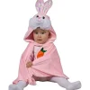 Disfraz capa conejito rosa para bebé