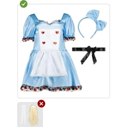 Disfraz de Alicia Deluxe para mujer XXL