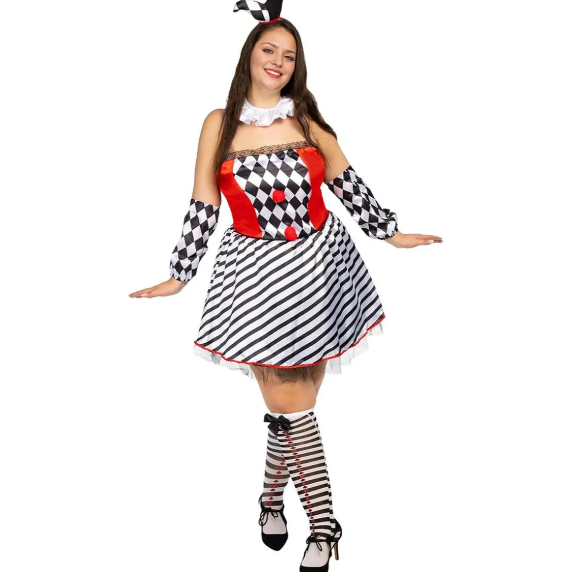 Disfraz de Arlequín para mujer XXL