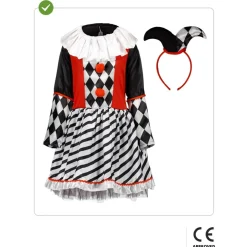 Disfraz de Arlequín para niña 3-4 años