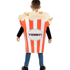 Disfraz de bolsa de palomitas para niños 3-6 años