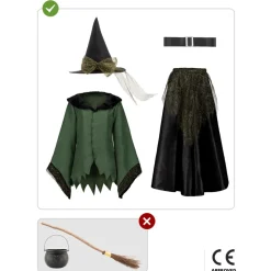 Disfraz de bruja deluxe niña 10-12 años