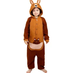 Disfraz de canguro onesie para niños 10-12 años