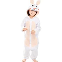 Disfraz de conejo onesie para niños 10-12 años