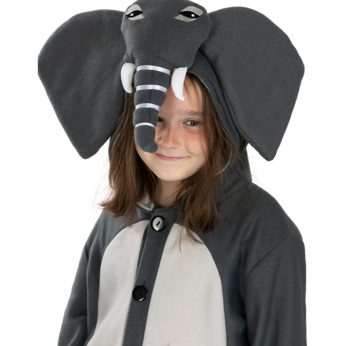 Disfraz de elefante onesie para niños 10-12 años