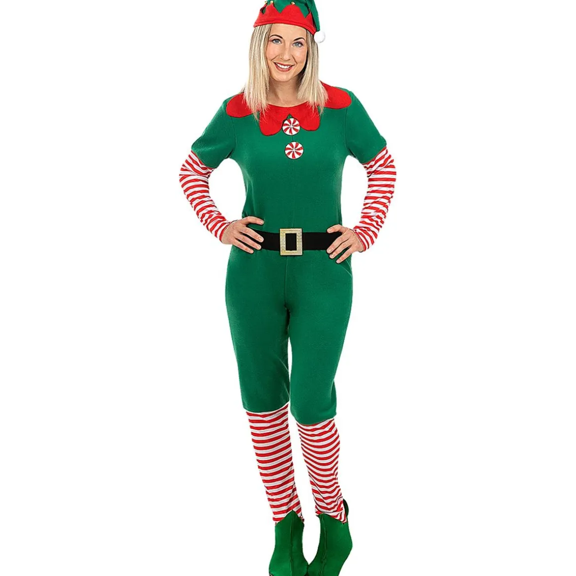 Disfraz de elfa navideña mujer XXL