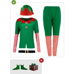 Disfraz de elfa navideña mujer XXL