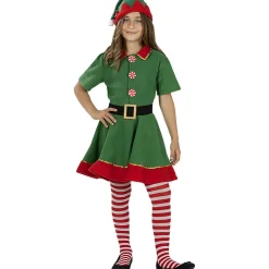 Disfraz de elfa navideña niña 3-4 años
