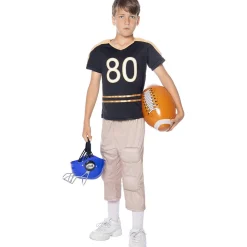 Disfraz de fútbol americano musculoso para niño 7-9 años