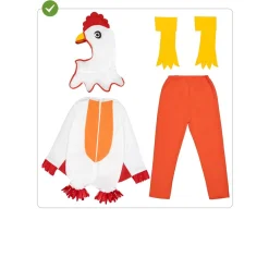 Disfraz de gallina para adulto M-L