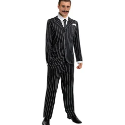 Disfraz de gangster negro años 20 XXL