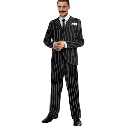 Disfraz de gangster negro años 20 XXL