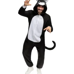 Disfraz de gato onesie para adulto L-XL