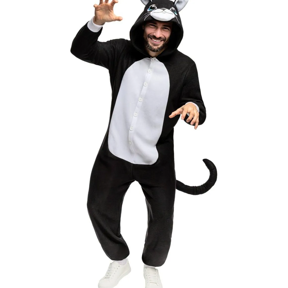 Disfraz de gato onesie para adulto L-XL
