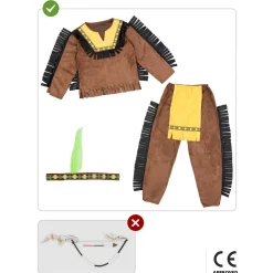 Disfraz de Indio Deluxe para niño 5-6 años
