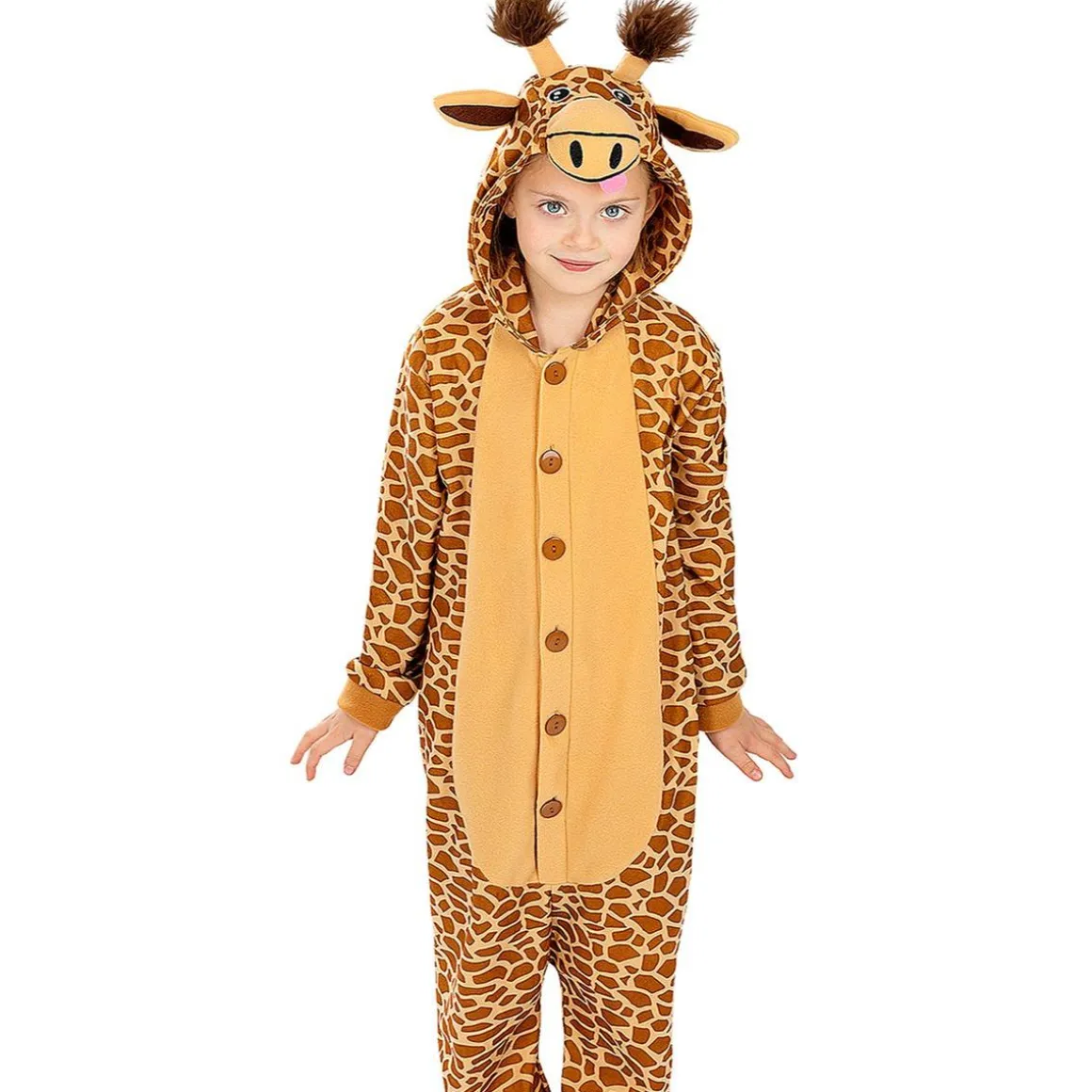 Disfraz de jirafa onesie para niños 7-9 años