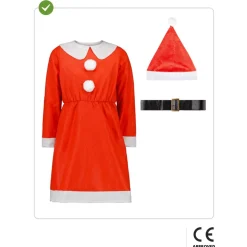 Disfraz de Mamá Noel niña 10-12 años