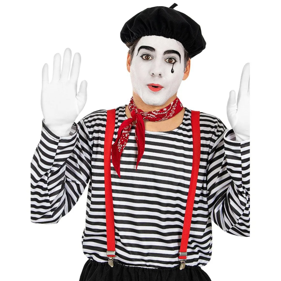 Disfraz de mimo para hombre L-XL