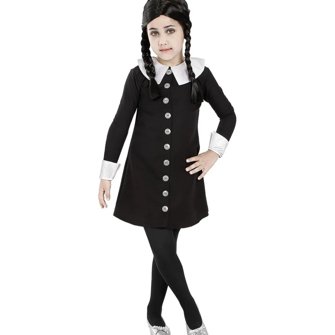 Disfraz de Miércoles Addams niña 10-12 años