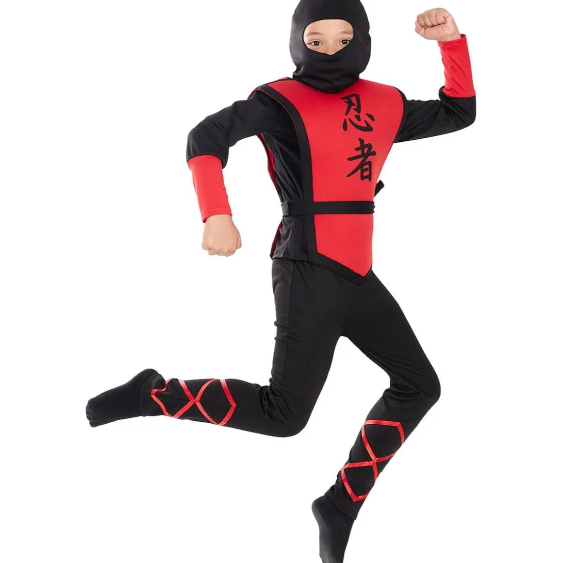 Disfraz de Ninja rojo para niño 5-6 años