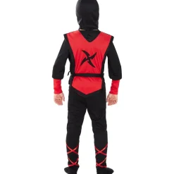 Disfraz de Ninja rojo para niño 5-6 años