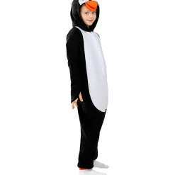 Disfraz de pingüino onesie para niños 10-12 años