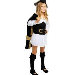 Disfraz de pirata deluxe para niña- Colección colonial 3-4 años