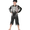 Disfraz de pirata Skeleton para niño, color negro