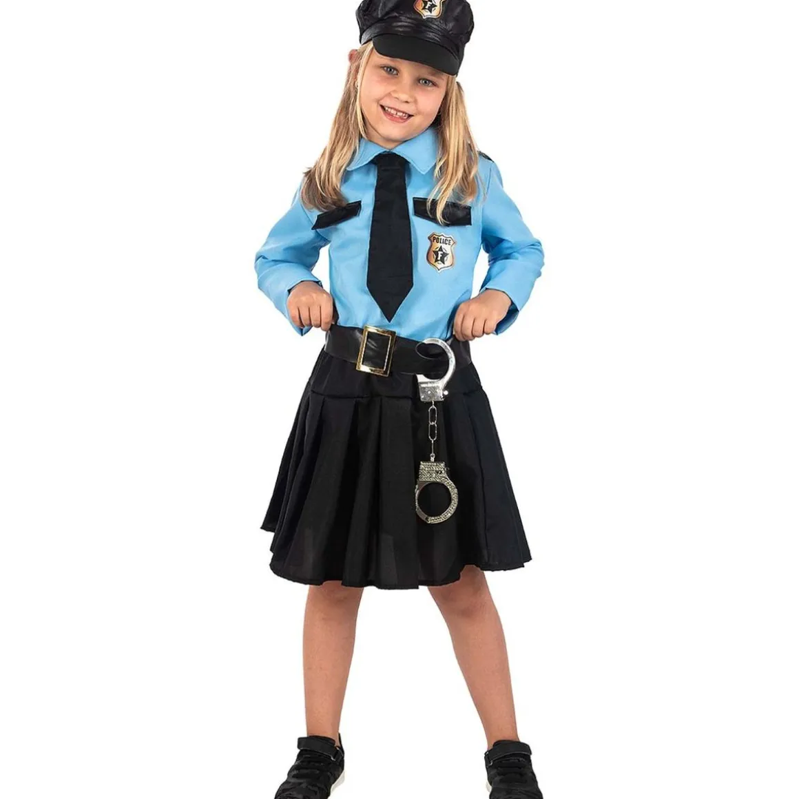 Disfraz de policía azul niña 10-12 años
