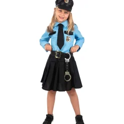 Disfraz de policía azul niña 3-4 años