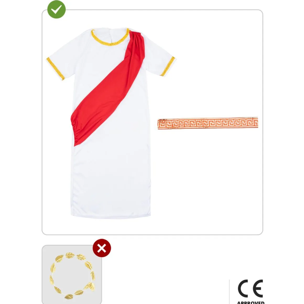 Disfraz de romano para niño 3-4 años