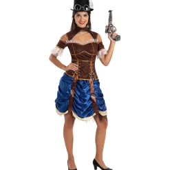 Disfraz de Steampunk corto para mujer M