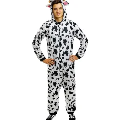 Disfraz de vaca onesie para adulto S-M