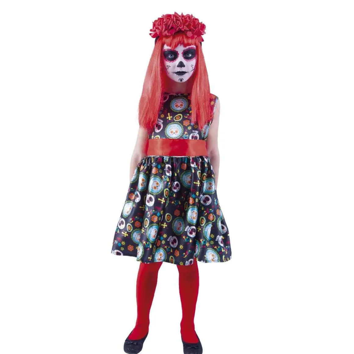 Disfraz infantil - Guadalupe Día de los muertos 5-6 años